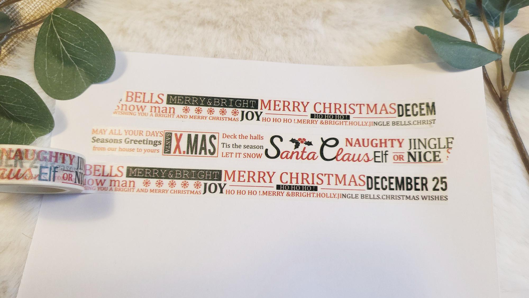 Washi Tape Weihnachten